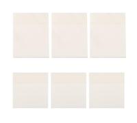 SOPOTUTU 6pcs Memo Pads Pet Self-stick Notes Does Not Hurt Paper Marking and Highlighting for Reading Notes Students