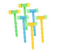 SOPOTUTU 6pcs Musical Hammer for Safe Non Toxic Mallets in Random Colors Educational Tapping for Hand Coordination and Early Music Learning Random Color
