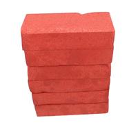 SOPOTUTU 6pcs Red Foam Bricks Lightweight Stage Props for Comedy Performance Movie Tricks Safe Simulation Blocks for Halloween Theater