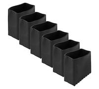 SOPOTUTU 6Pcs Rubber Ladder Feet Pads Non Slip Household Ladder Foot Covers Thick Durable Skid Protector with Floor Scratch Prevention