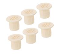 SOPOTUTU 6pcs Slide Screw Cap Fixing Screw Cap Hole Covers Bolt Safety Cover Nuts Slide Fixing Plastic White