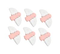 SOPOTUTU 6pcs Sliding Window Locks for Safety Pink Sliding Glass Door Buckles Anti-Theft Protection Impact-Resistant Material with Strong Adhesive for Home Use