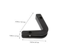 SOPOTUTU 6pcs Small V-Shaped Barbell Storage Hooks Wall Mounted Rack Holder with Non-Slip Rubber Pads Plastic Cable Machine Attachment for Home Gym Squat and Bench Equipment