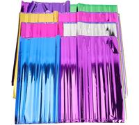 SOPOTUTU 70 Sheets Glossy Colored Wrapping Paper Set with Glitter, 7 Colors x 10 Sheets, Festival and Birthday Wrap for DIY Crafts, Party Presents, and Bouquet Wrapping