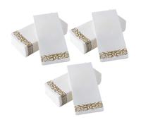 SOPOTUTU 75pcs European Printed Disposable Paper Napkins Stylish Six Fold Design for Weddings Tea Parties Garden Gatherings Soft and Absorbent Beverage Serviettes for Everyday Use