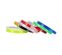 SOPOTUTU 8 Rolls Reflective Stickers for Bikes Fluorescent Safety Strips Night Riding Warning Decals for Mountain and Road Cycling