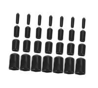 SOPOTUTU 80pcs Rubber Thread Protector Caps Flexible Vacuum Intake Manifold Fitting Covers Metal Tubing Post Protective End Caps for Screw Threads and Wire Heads Dirt and Moisture Resistant