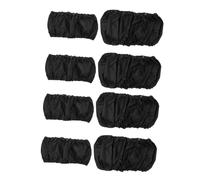 SOPOTUTU 8pcs Black Oxford Cloth Stroller Wheel Covers Tear Resistance and Water Resistance for Stroller Wheels to Keep Your House Clean Indoors