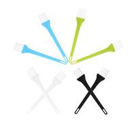 SOPOTUTU 8Pcs Clipper Cleaning Brushes Set with White, Black, Green, Blue Handles, Nylon Small Brushes for Keyboard, Computer, and Crevice Cleaning in Home and Office