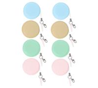 SOPOTUTU 8pcs Eye Glasses Cleaning Cloth Screen Wiper Set for Mobile Phones Computers Electronic Devices Portable Microfiber Cloths in Pink Blue Green Khaki