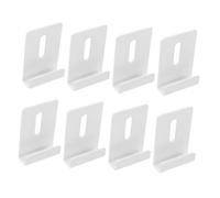 SOPOTUTU 8pcs Heavy Duty Mirror Holder Clips Metal Brackets for Secure Wall Mounting Wear Resistant Square Retainer Fixings Suitable for Bathroom Bedroom and Dressing Mirrors