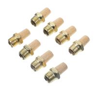 SOPOTUTU 8pcs Pneumatic Copper Solenoid Valve Mufflers Male Thread Flat Head Air Silencers for Noise Reduction and Valve Protection in Pneumatic Tools