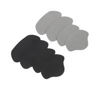 SOPOTUTU 8Pcs Self-Adhesive Sneaker Heel Pads Comfortable Protective Heel Patches for Trainers Wear-Resistant Shoe Accessories to Reduce Friction and Prevent Blisters Black Gray