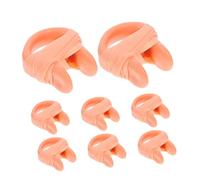 SOPOTUTU 8pcs Waterproof Swim Nose Clips with Soft Silicone Emulsion Nose Plugs and Adjustable Strap for Swim Competition and Training Protection