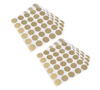 SOPOTUTU 8sheet Laser Scratch Stickers Each Gold Round Shape Self-Adhesive Labels for DIY Lottery Tickets Wedding Favors Party Games Create Your Own Scratch-Off Cards