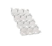 SOPOTUTU Acrylic Egg Storage Box with 12 Grid Design Egg Tray for Refrigerator and Kitchen Cabinets Assorted Colour