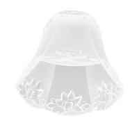 SOPOTUTU Acrylic Pendant Lamp Shade with Frosted Lotus Design Cover for Chandelier Wall Sconce Decorative Lampshade for Home Decor Height