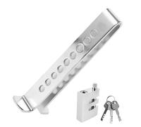 SOPOTUTU Adjustable Car Clutch Lock Theft Brake Pedal Lock High Strength Iron Telescopic Steering Wheel Security Device Compatible with Vehicle Models