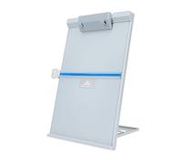 SOPOTUTU Adjustable Document Holder with Ruler Copy Holder for Desk Multi Angle Reading and Typing Organizer Lightweight Grey Desktop File and Book Stand