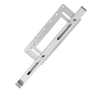 SOPOTUTU Adjustable Stainless Steel Cabinet Pull Installation Template with Double Sided Scales Woodworking Drill Locator for Precise Handle Positioning Doors and Cabinets