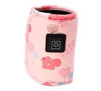 SOPOTUTU Adjustable USB Feeding Bottle Warmer Bag for Travel and Car Use Portable Insulated Milk Warmer with Efficient Nutrient Preservation Safe Fast Heating Suitable for Random Color