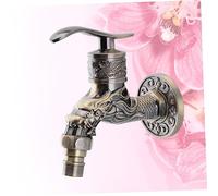 SOPOTUTU Antique Water Tap with Alloy Copper Core Ergonomic Vintage Kitchen Faucet for Home and Outdoor Use Smooth Operation Alloy Spool Durable Gravity Die Cast Construction Water Flow