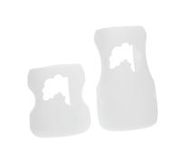 SOPOTUTU Baby Bottle Covers and Nursing Bottle Sleeves for Toddlers, White 150ml 270ml Anti-Shock Protective Silicone Cases, Baby Feeding Accessories 2pcs Set