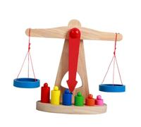 SOPOTUTU Balance Scale Educational Teaching Supplies for Early Learning Development Enhances Creativity Imagination Hand-eye Coordination and Understanding of Balance Principle Safe Smooth