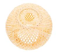 SOPOTUTU Bamboo Craft Lampshade Ceiling Light Cover Simple Woven DIY Lamp Shade Accessory for Home Bedroom Soft Warm Light Easy to Install Handcrafted Decor