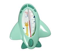 SOPOTUTU Bath Tub Thermometer Green Cartoon Plane Shape Floating Water Temperature for Newborns and Durable PP Material Safe Bath Use
