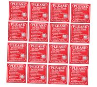 SOPOTUTU Bathroom Warning Stickers Please Do Not Flush Labels 24pcs Residue-free Adhesive Reminder for Hotels Stores and Businesses
