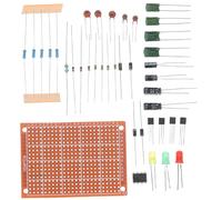 SOPOTUTU Beginner Electronics Soldering Practice Kit with Breadboard, Circuit Building Components, and Linking Wires for Interactive Stem Learning and Electronic Projects
