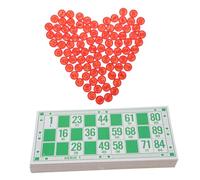 SOPOTUTU Bingo Game with Number Cards and Plastic Chess Pieces Interactive Party Props for Family Gatherings and Social Events Lightweight and Wear-resistant Design