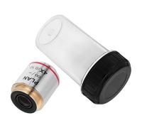 SOPOTUTU Biological Microscope Objective Lens Plan Objective Lens for Biology for Precise Analysis Object Glass Silver