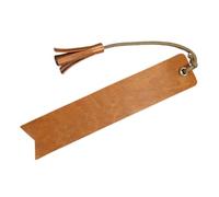 SOPOTUTU Blank Vintage Leather Bookmark 18x4cm, DIY Brown Leather Page Marker for Students and Readers, Reading Accessory Random Color Detail, Suitable for Journals and Diaries Random Color