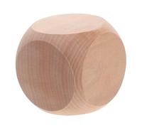 SOPOTUTU Blank Wooden Dice for DIY Crafts Sided Corner Cubes Sturdy Unfinished Wood Blocks for Board Games Party Supplies and Custom Painting