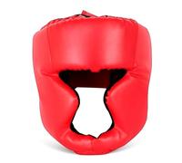 SOPOTUTU Boxing Headgear S Red with Adjustable Fastener and Ventilated Ear Thick Foam Padding for Shock Absorption Moisture-wicking Lining for Comfortable Sparring in Taekwondo Kickboxing