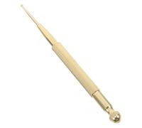 SOPOTUTU Brass Acupuncture Pen Dual-Headed Massage Stick for Precise Acupoint Therapy Retractable Design for Body Relaxation Portable Muscle Fatigue Relief Tool for Neck Shoulders Back and