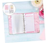 SOPOTUTU Budget Binder with Cash Zipper Envelopes Marble PU Leather Ring Organizer for Money Saving DIY Budget Savings Challenge Book Portable Wallet for Home Office Travel