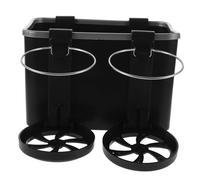 SOPOTUTU Car Tissue Holder and Storage Box with Cup Holders Black Multifunctional Car Armrest Organizer for Tissues Small Items and Vehicle Interior Storage