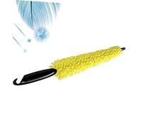 SOPOTUTU Car Tyre Brush Rim Cleaning Brush with Sponge Tip Universal Auto Wheel Cleaning Tool for Cars and Motorcycles for Effective Tire and Rim Washing