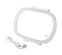 SOPOTUTU Car Visor Vanity Mirror Led Light 122x184mm Rechargeable Touch Control White Car Makeup Mirror for Travel and Driving