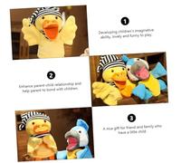 SOPOTUTU Cartoon Yellow Duck Glove Cloth Doll Hand Puppet for Bedtime Storytelling Animal to Develop Imagination and Communication Skills Adorable Soft Puppet for Boys