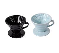 SOPOTUTU Ceramic Coffee Filter Cup Cone Shape Durable Handmade Dripper for People Home Office Use with Fine Mouth Design and Rust Resistant Material