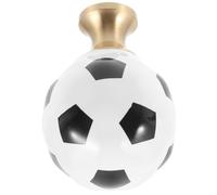 SOPOTUTU Ceramic Football Dresser Drawer Knobs Sports Ball Shape Cabinet Pull Handles Durable Brass Wardrobe Handles for Room Smooth Edge Decorative Modern Furniture Hardware