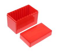 SOPOTUTU Certified Coin Storage Case Red Slot Organizer Box for Collectors Coin Holder Display and Protection for Medals and Business Gifts