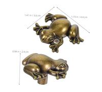 SOPOTUTU Charming Frog Cabinet Handle Metal Drawer Pull Knob for Kitchen Wardrobe Dresser Durable Animal Design for Rooms Easy Installation Versatile Furniture Accessory