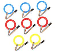 SOPOTUTU Child Leashes for Toddlers Walking Rope Plastic and Fiber Material 8pcs with Handles and Detachable Design to Keep Boys and Girls Safe Random Color for Outdoor and Public Places