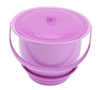 SOPOTUTU Children Chamber Pot Urinal Toilet Plastic Spittoon Unisex Kids Potty Training Night Bowl with Lid for Toddlers Bedroom and Travel Use Random Color