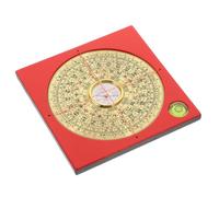SOPOTUTU Chinese Traditional Feng Shui Luo Pan Compass Portable Taoist Compass with Three Yuan and Three Harmonies Design for Outdoor Camping and Home Decor Random Color